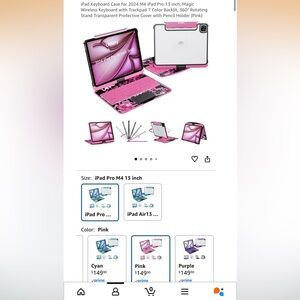 NEW Uminy iPad Keyboard Case for 2024 M4 iPad Pro 13 inch Apple